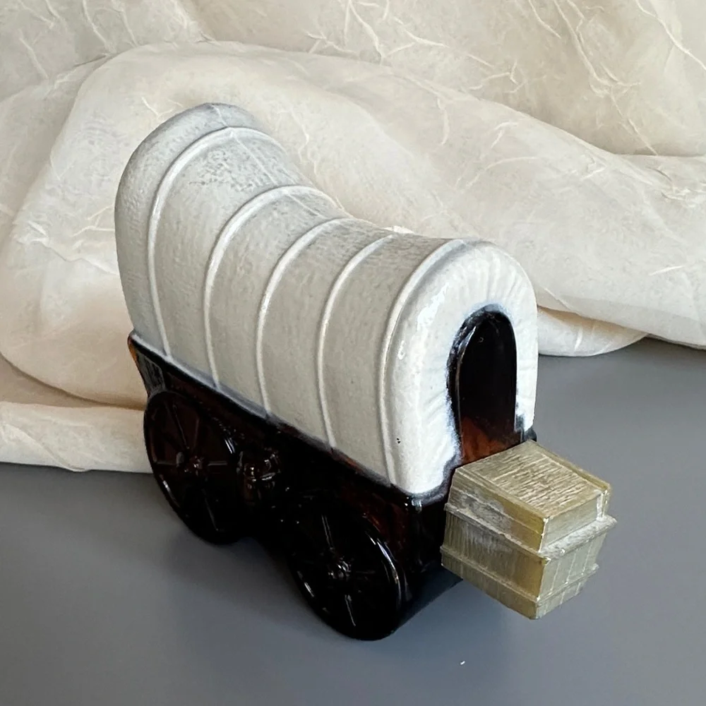 Vintage Avon Covered Wagon Bottle - EMPTY Collectible Decanter